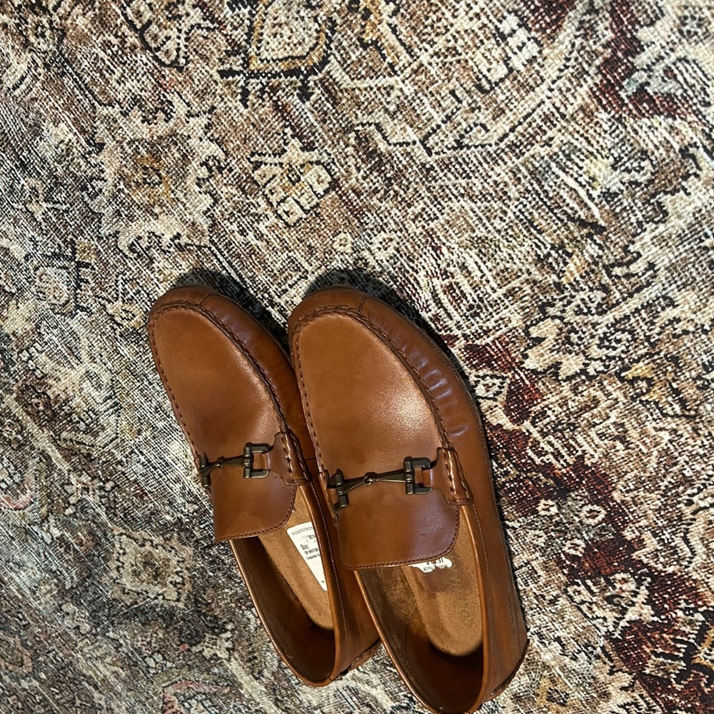 Cole Haan Brown Leather Slip-On Loafers